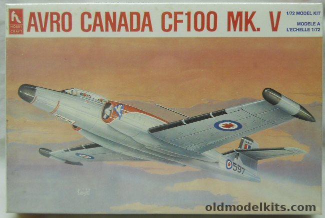 Hobby Craft 1/72 Avro CF-100 Mk.V Canuck All-Weather Fighter, HC1394 plastic model kit